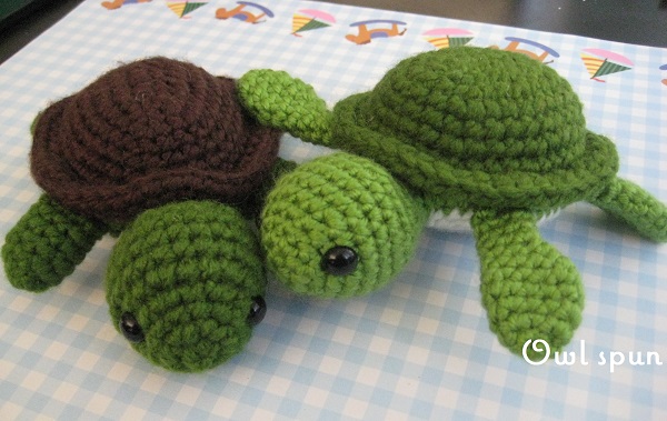 Turt the Turtle Amigurumi Crochet Pattern - Owl Spun