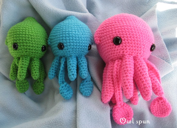 Squid Amigurumi Crochet Pattern